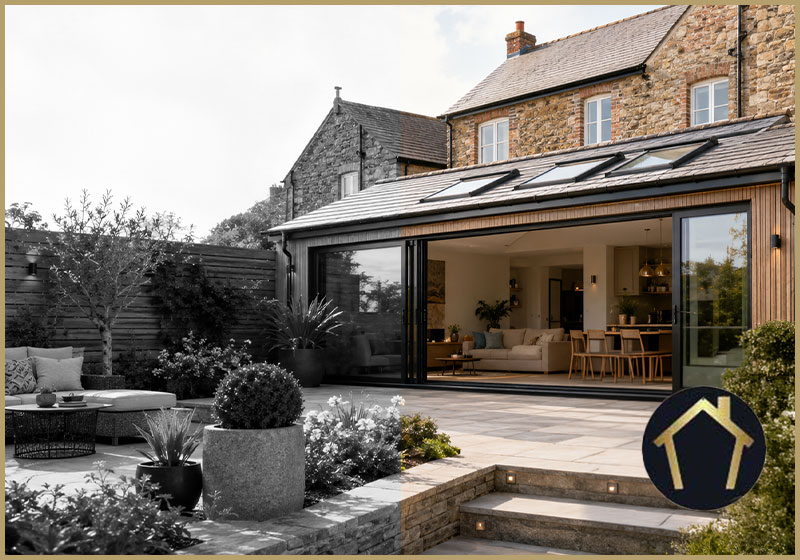 Modern home extension in Cornwall for a 2026 extension cost guide